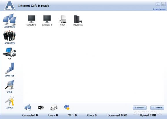 ANTAMEDIA Internet Cafe Software screenshot
