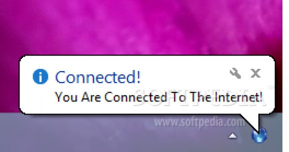 Internet Connection Notification screenshot