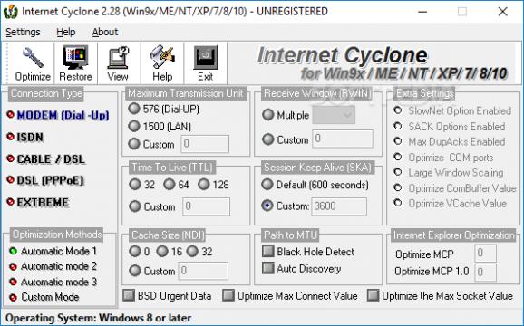 Internet Cyclone screenshot