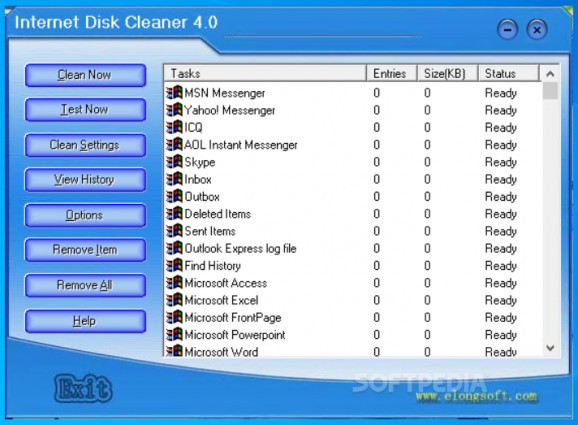 Internet Disk Cleaner screenshot
