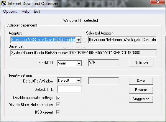 Internet Download Optimizer screenshot