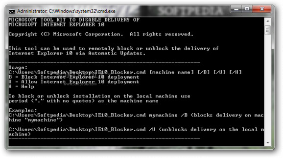 Internet Explorer 10 Blocker Toolkit screenshot
