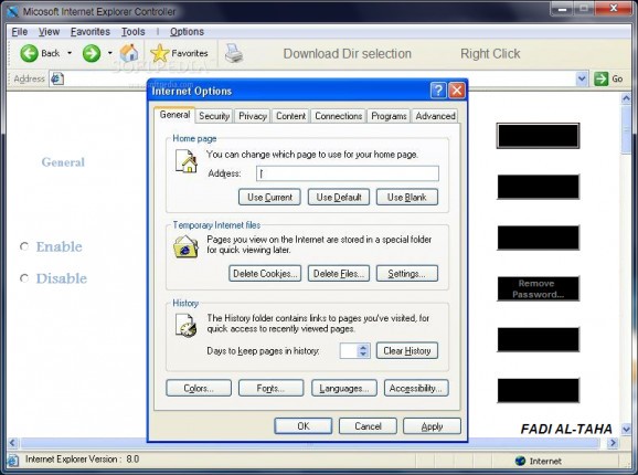 Internet Explorer Controller screenshot