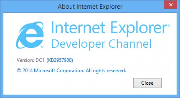 Internet Explorer Developer Channel for Windows 8.1 screenshot