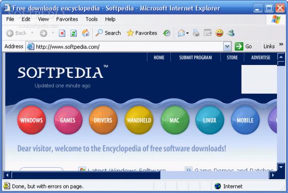 Internet Explorer 6 screenshot