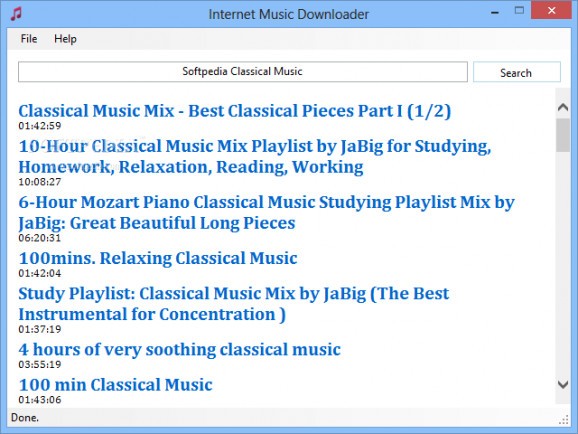 Internet Music Downloader screenshot