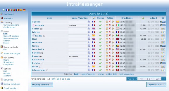 IntraMessenger Server screenshot
