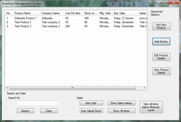 Inventory Management System screenshot
