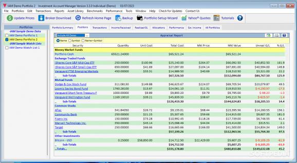 Investment Account Manager screenshot