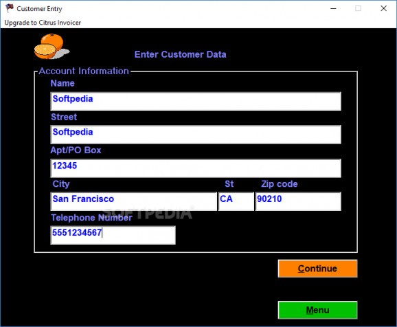 Citrus Invoicer Free screenshot
