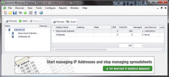 Ipswitch WhatsUp IP Address Tracker screenshot