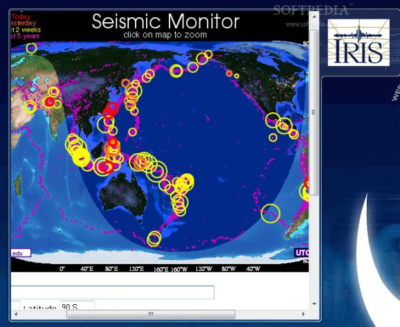 Iris Seismic Monitor screenshot