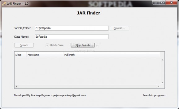JAR Finder screenshot