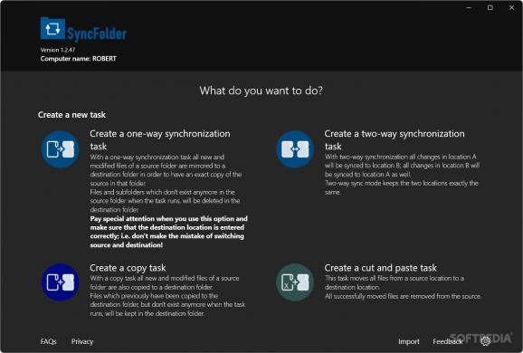 SyncFolder screenshot