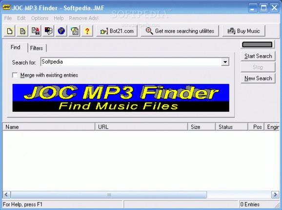 JOC MP3 Finder screenshot