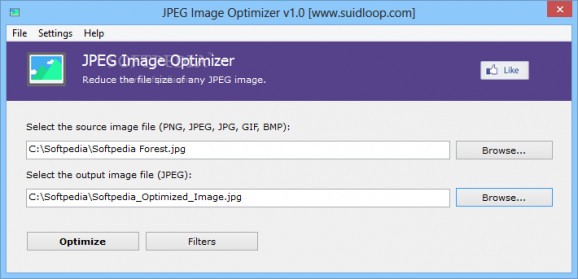 JPEG Image Optimizer screenshot