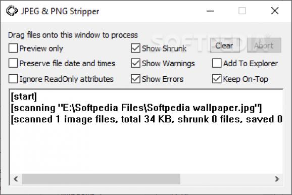 JPEG & PNG Stripper screenshot
