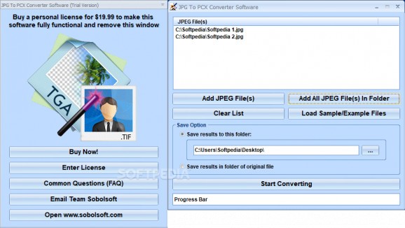 JPG To PCX Converter Software screenshot