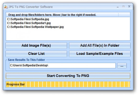 JPG To PNG Converter Software screenshot