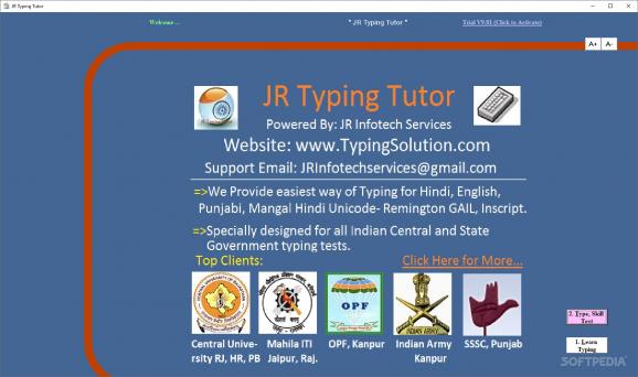 JR Typing Tutor screenshot