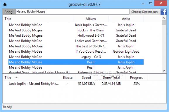 JTR's Grooveshark Downloader screenshot