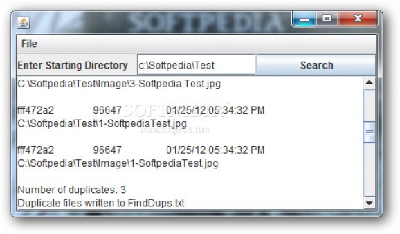DuplicateFinder screenshot