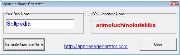 Japanese Name Generator screenshot