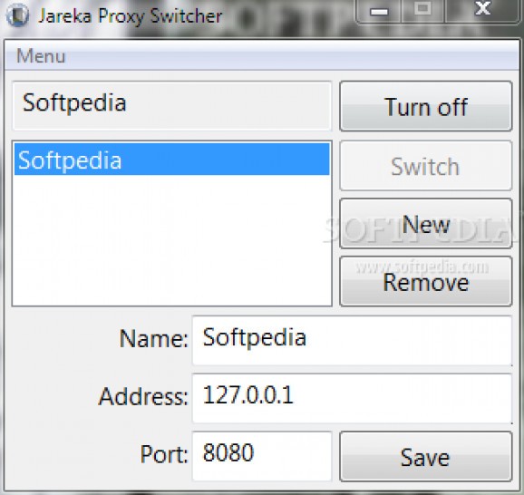 Jareka Proxy Switcher screenshot