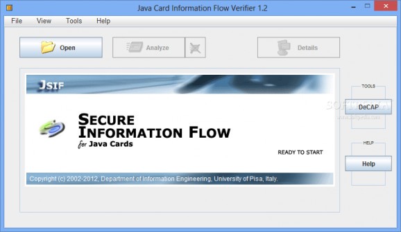 Java Card Information Flow Verifier (JCSI) screenshot