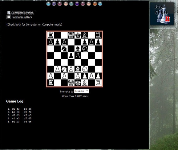 Java Chess Gadget screenshot