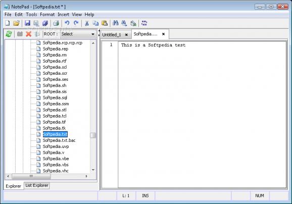 Java Notepad screenshot