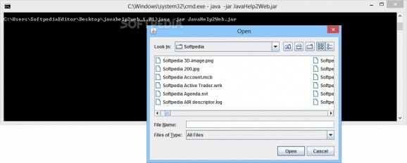 JavaHelp2Web screenshot