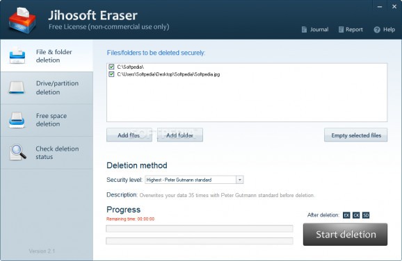 Jihosoft Eraser screenshot