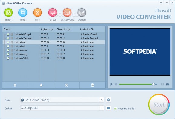 Jihosoft Video Converter screenshot