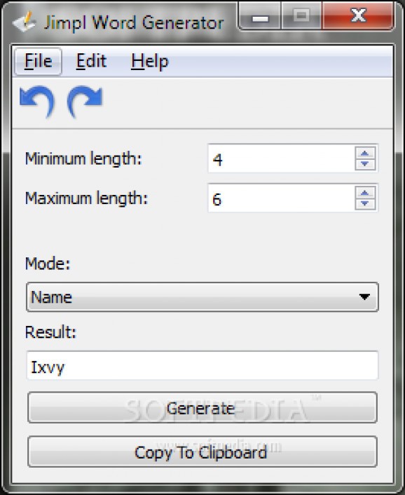 Jimpl Word Generator screenshot