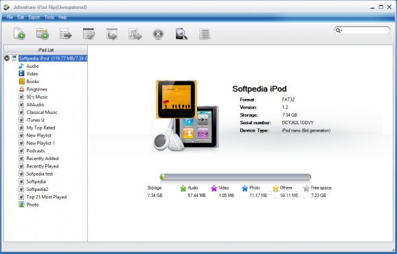 Joboshare iPad Rip screenshot