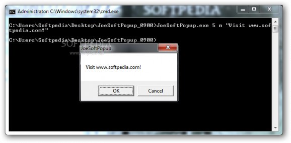 JoeSoft Popup screenshot