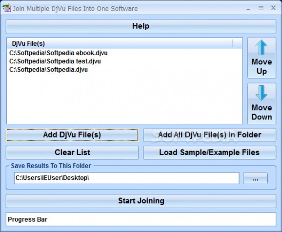 Join Multiple DjVu Files Into One Software screenshot