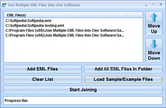 Join Multiple EML Files Into One Software screenshot