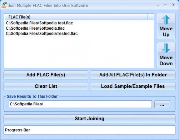 Join Multiple FLAC Files Into One Software screenshot