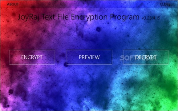 JoyRaj Text File Encryption Program screenshot