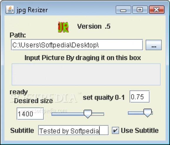 Jpeg Resizer screenshot