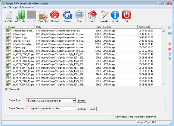 Jpeg to Pdf Converter 3000 screenshot