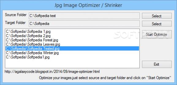 Jpg Image Optimizer / Shrinker screenshot