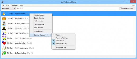 Judy's CountDown screenshot