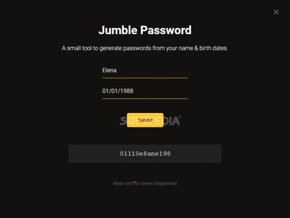 Jumble Password screenshot