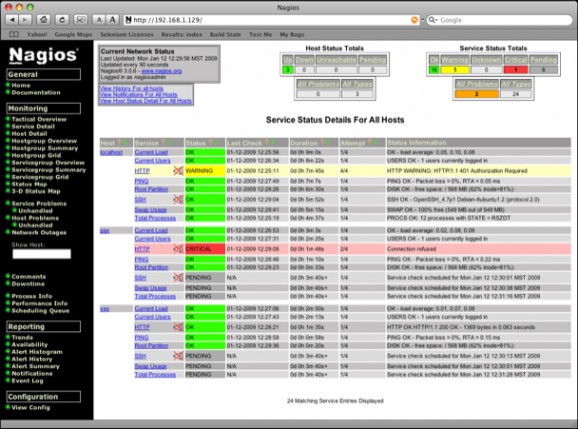 JumpBox for the Nagios 3.x Network Monitoring System screenshot