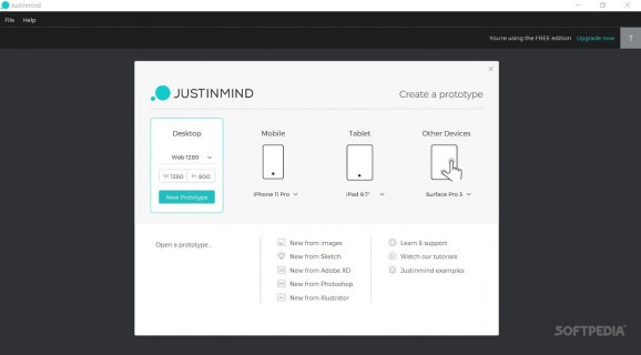 Justinmind Prototyper Pro screenshot