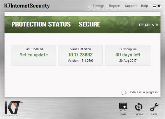 K7 Internet Security screenshot