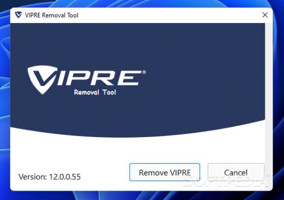 VIPRE Removal Tool screenshot